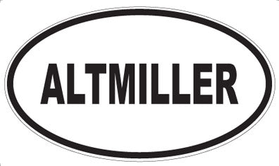 ALTMILLER - Oval Sticker