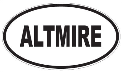 ALTMIRE - Oval Sticker