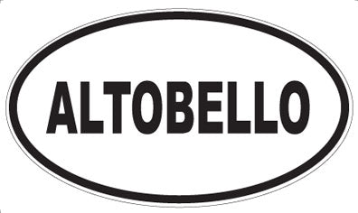 ALTOBELLO - Oval Sticker