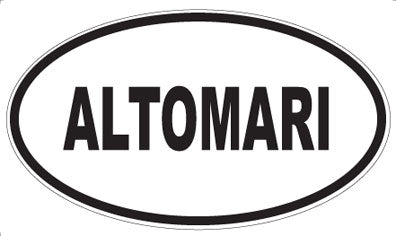 ALTOMARI - Oval Sticker