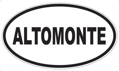 ALTOMONTE - Oval Sticker