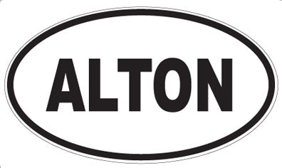 ALTON - Oval Sticker