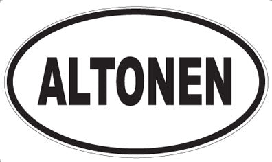 ALTONEN - Oval Sticker