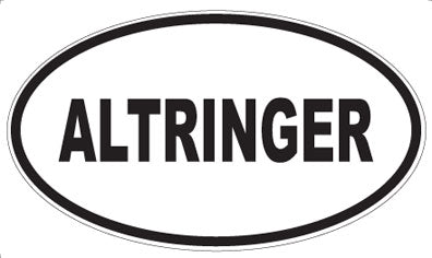 ALTRINGER - Oval Sticker