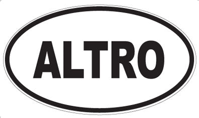 ALTRO - Oval Sticker