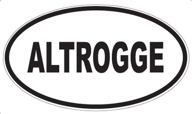ALTROGGE - Oval Sticker