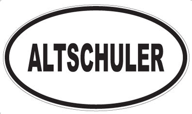 ALTSCHULER - Oval Magnet