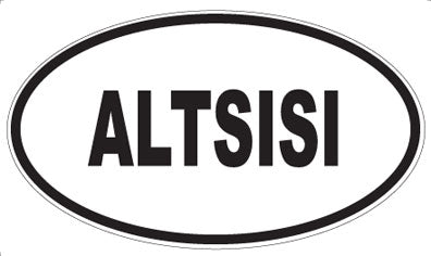 ALTSISI - Oval Sticker