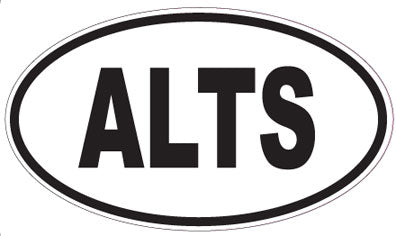 ALTS - Oval Sticker