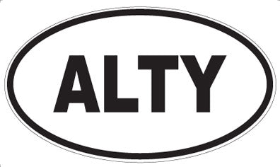 ALTY - Oval Sticker