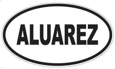 ALUAREZ - Oval Sticker