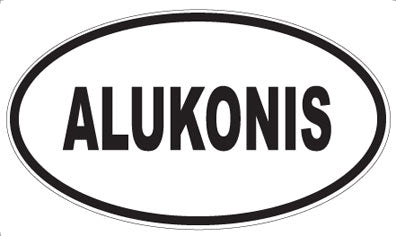ALUKONIS - Oval Sticker