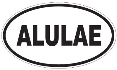 ALULAE - Oval Sticker
