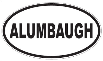 ALUMBAUGH - Oval Magnet