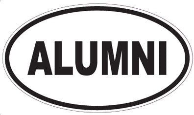 ALUMNI - Oval Sticker