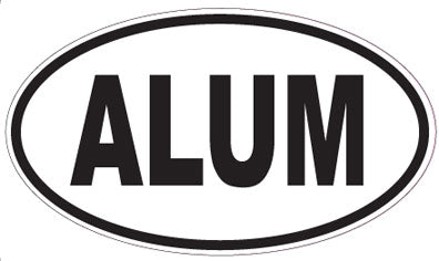 ALUM - Oval Sticker