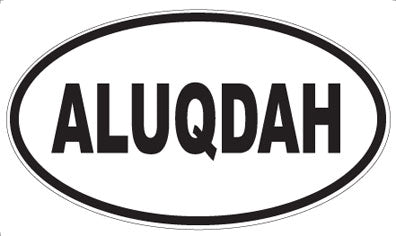 ALUQDAH - Oval Sticker