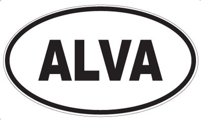 ALVA - Oval Sticker