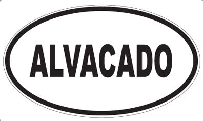 ALVACADO - Oval Magnet