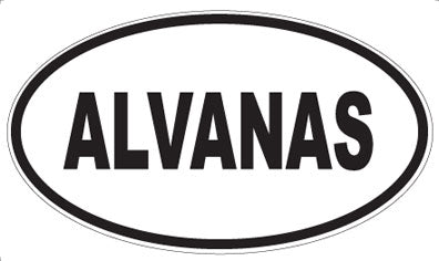 ALVANAS - Oval Sticker