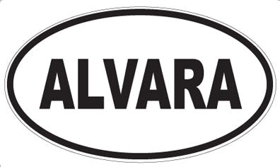 ALVARA - Oval Sticker
