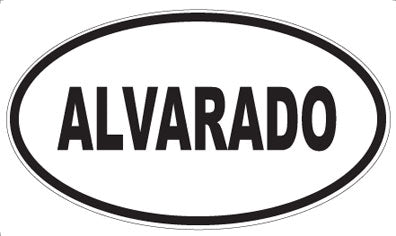 ALVARADO - Oval Magnet