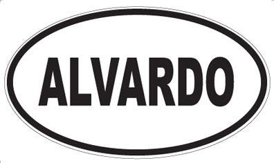 ALVARDO - Oval Sticker