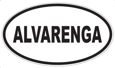 ALVARENGA - Oval Sticker