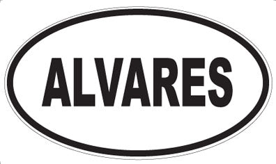 ALVARES - Oval Sticker