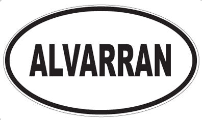 ALVARRAN - Oval Sticker