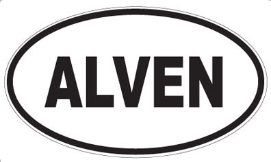 ALVEN - Oval Sticker