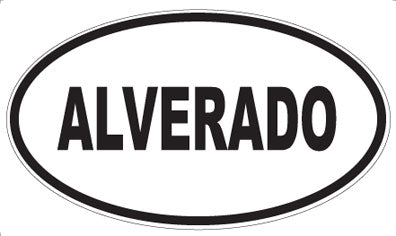 ALVERADO - Oval Magnet