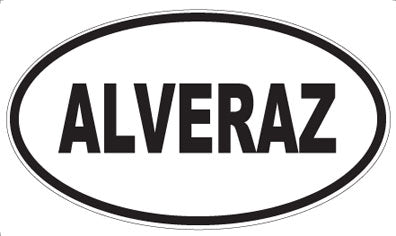 ALVERAZ - Oval Sticker