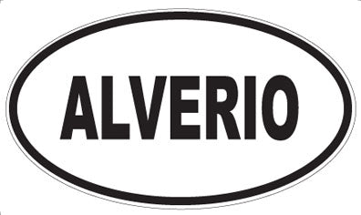 ALVERIO - Oval Sticker