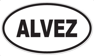 ALVEZ - Oval Sticker