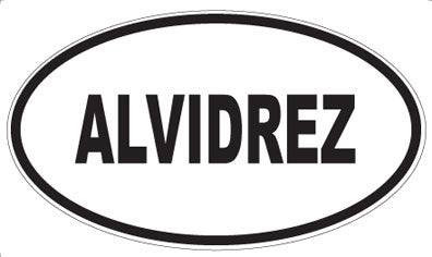 ALVIDREZ - Oval Magnet