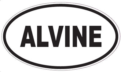 ALVINE - Oval Sticker
