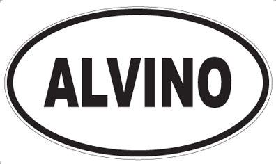 ALVINO - Oval Sticker