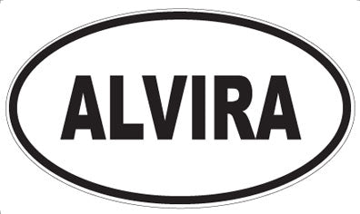 ALVIRA - Oval Magnet