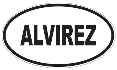 ALVIREZ - Oval Magnet