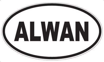 ALWAN - Oval Sticker