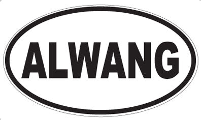 ALWANG - Oval Sticker