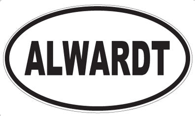 ALWARDT - Oval Sticker