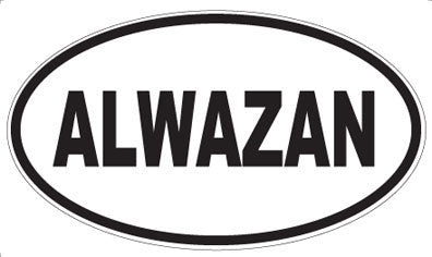 ALWAZAN - Oval Sticker