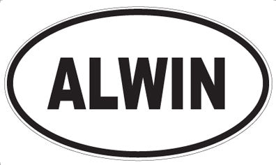 ALWIN - Oval Sticker