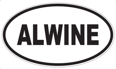 ALWINE - Oval Sticker