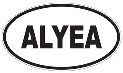 ALYEA - Oval Sticker