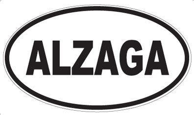 ALZAGA - Oval Sticker