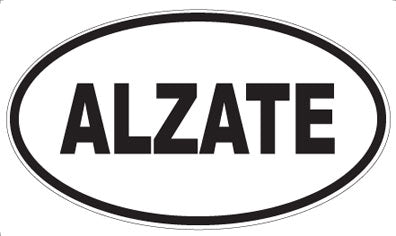 ALZATE - Oval Sticker