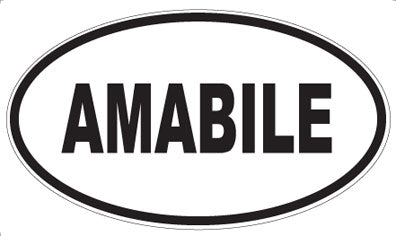 AMABILE - Oval Magnet